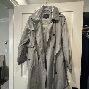 London Fog Silver Quilted Jacket